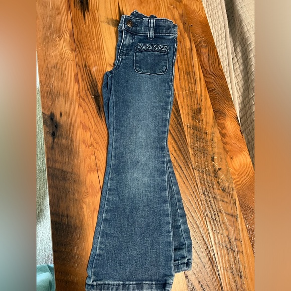 Girls Gymboree Flare Jeans - Montana Mountain - Evergreen Wash, 6 - Picture 4 of 6